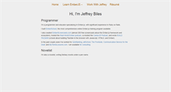 Desktop Screenshot of jeffreybiles.com