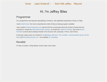Tablet Screenshot of jeffreybiles.com